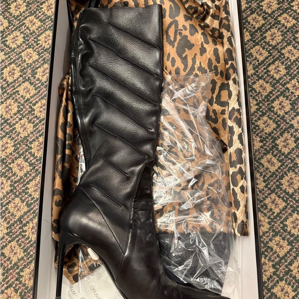 Gianmarco Lorenzi Black Heeled Boots
